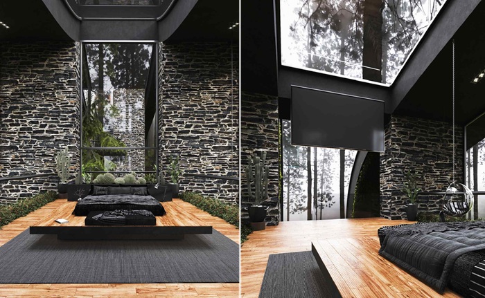 Интерьер спальной комнаты («Дом сестер-близнецов»). Интерьер спальной комнаты («Дом сестер-близнецов»).