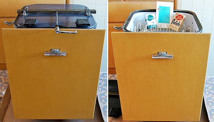 Яркий пример посудомоечной машины 50-х годов прошлого века. | Фото: pic-words.ru.
