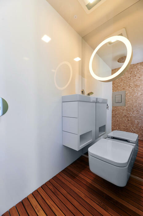 Благоустроенная ванная комната. | Фото: nanonewsnet.ru.