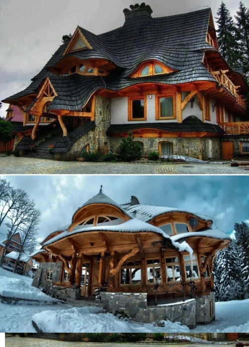 У подножия Татр в горных деревнях Польши можно увидеть множество очаровательных домов, спроектированных Себастьяном Питонем.