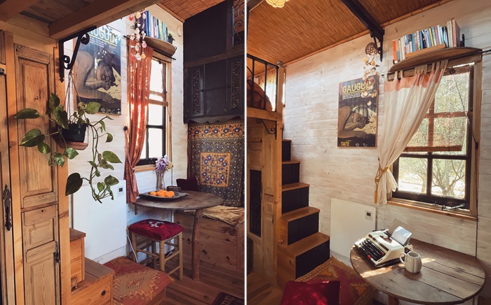 Зона столовой в The Little Wooden House. Зона столовой в The Little Wooden House.