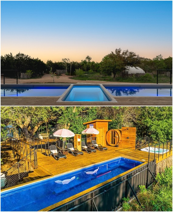 Для гостей отеля доступен и отдых у бассейна с водными развлечениями (Cocoon, Техас).