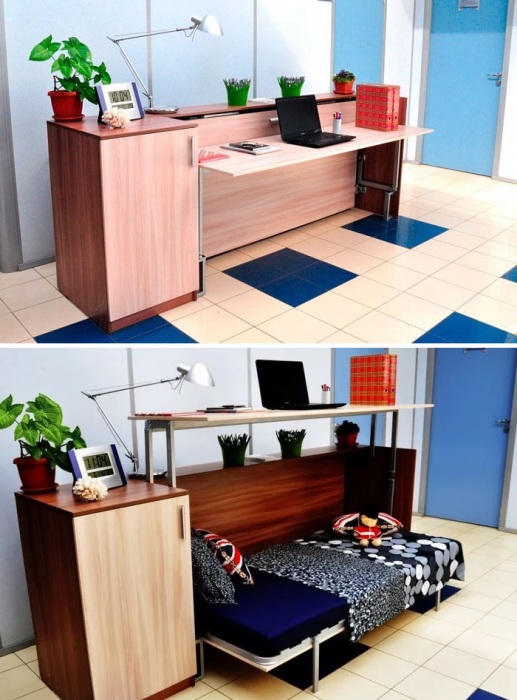 Современная мебельная индустрия предлагает широкий выбор модулей-трансформеров. | Фото: pikabu.ru.