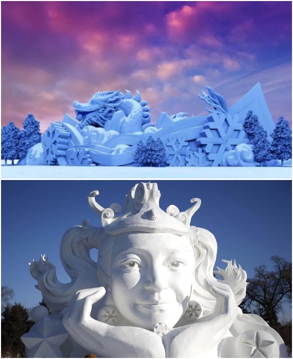 Международный фестиваль льда и снега – это настоящая зимняя сказка, в которую ежегодно стремятся попасть как минимум 2 миллиона человек (Харбин, Китай).