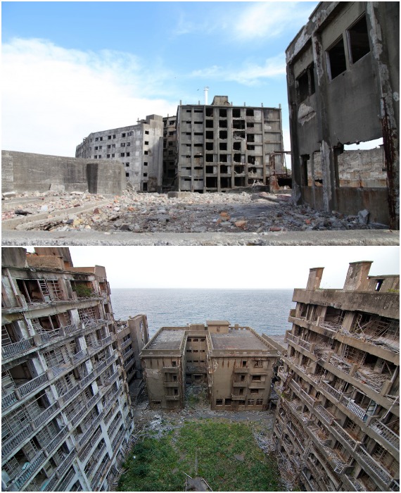 Высотная застройка больше всего навевает тоску (Hashima Island, Япония).