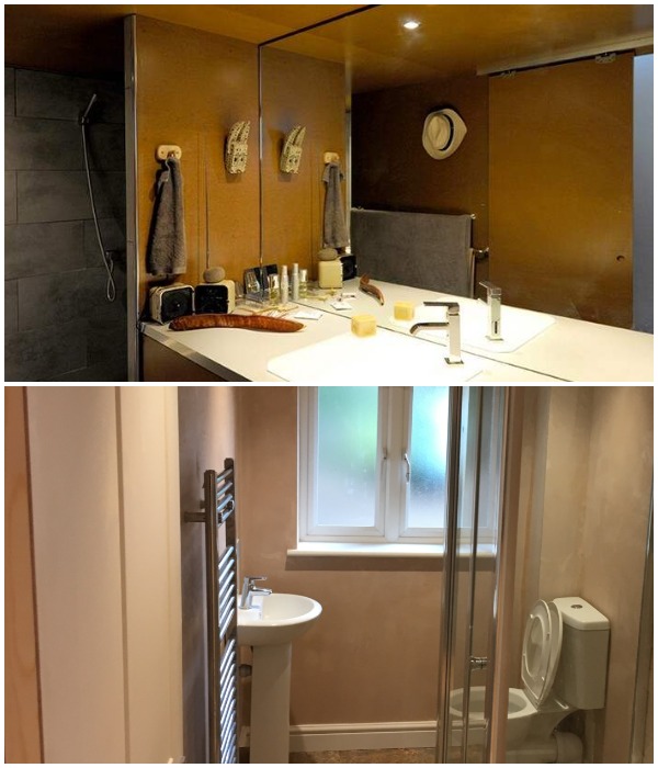 Внутри многофункционального модуля находится ванная комната, прачечная и гардеробная (Бордо, Франция).