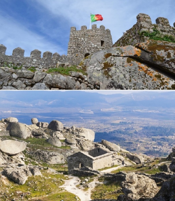 Замок тамплиеров порадует любителей старины и всех, кто мечтает сделать потрясающие снимки, ведь с высоты 758 метров можно увидеть даже Испанию (Монсанто, Португалия).
