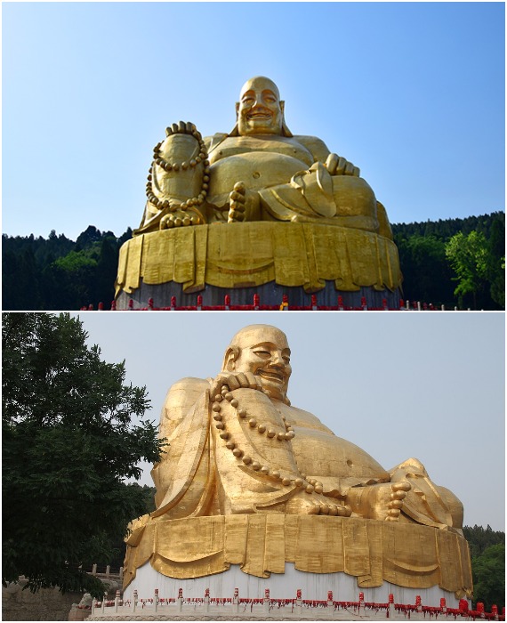 Будда Майтрей является главным любимцем буддистов и туристов любых мастей (Парк тысячи Будд, Китай).