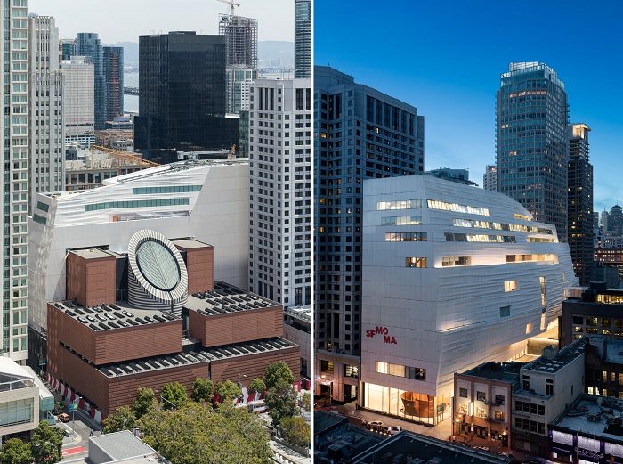 Благодаря расширению, выставочная площадь SFMOMA составляет 16 тыс. кв. метров, где экспонируется около 33 тыс. произведений искусства (Сан-Франциско, штат Калифорния).