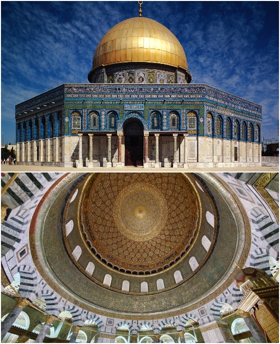 Купол Скалы — мусульманское святилище, являющееся одной из важнейших исламских святынь (Иерусалим). 