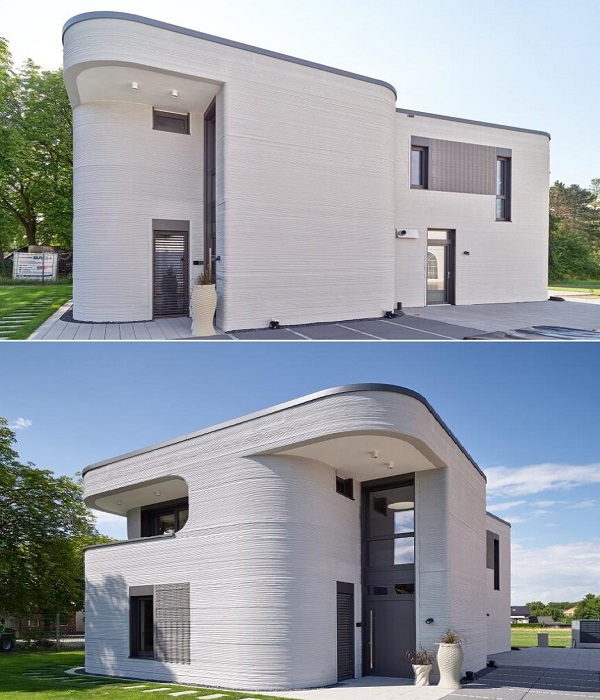3D-печатный двухэтажный дом для немецкой семьи был возведен в городе Беккум. 