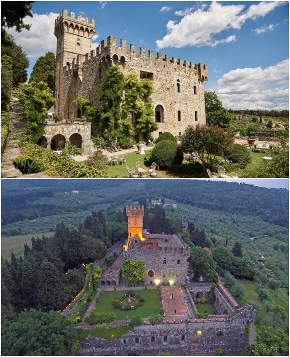 Благодаря английскому лорду Castello di Vincigliata выглядит так, как было принято строить замковые сооружения в Средние века (Тоскана, Италия).