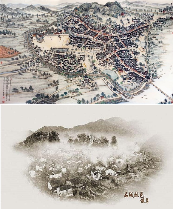 Так выглядел город Ши Чэн перед тем, как его поглотил 40-метровый слой воды (Китай).
