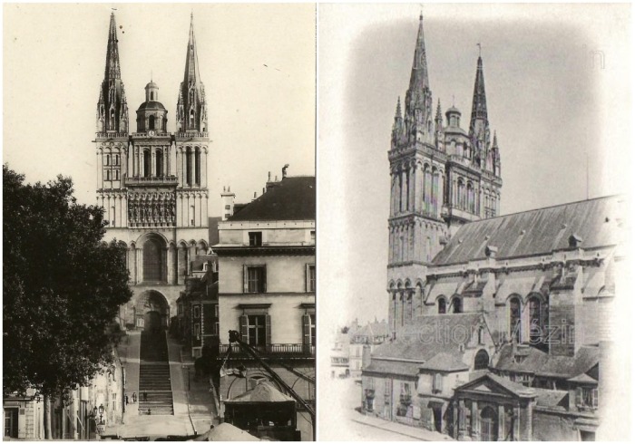 Анжеский кафедральный собор строился на протяжении пяти веков (Франция).