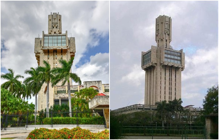 Здание посольства СССР является ярким архитектурным сооружением, построенном в конструктивистском стиле (район Мирамар, Гавана).