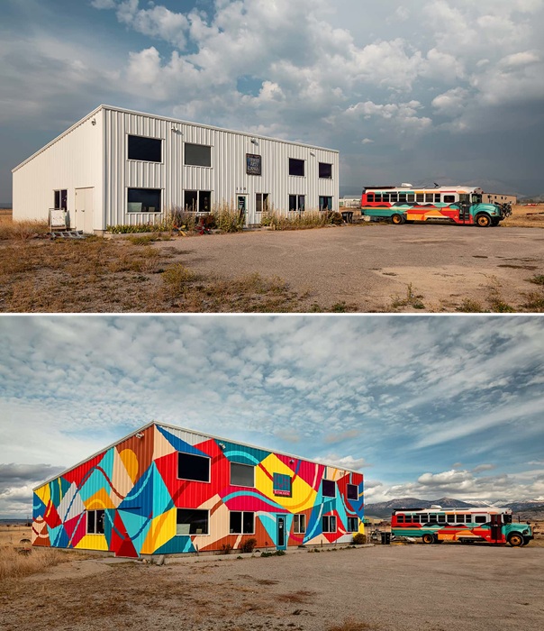 В самых удаленных городках энтузиасты AWTY расписывают общественные или пустующие здания.