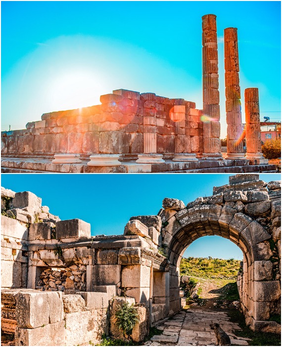 Руины, сохранившиеся на территории Ксантоса, являются яркими образцами оборонительной, храмовой и светской архитектуры нескольких эпох.