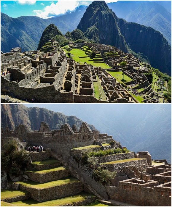 Мачу-Пикчу – «город в небесах», который идеально вписывается в горный ландшафт (Перу). 
