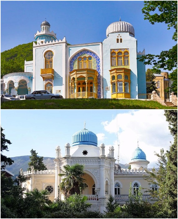 Архитектурный проект летней резиденции эмира Бухарского в мавританском стиле был выполнен архитектором В. Н. Семеновым (Железногорск). 