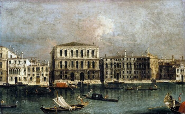Дворец Ка-Пезаро в районе Санта-Кроче, на Гранд-канале строился на протяжении 50 лет (Венеция, Италия). | Фото: arthistoryreference.com.