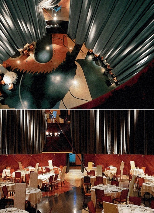 Оформление интерьера ресторана Teatriz от Филиппа Старка (Мадрид, Испания). 