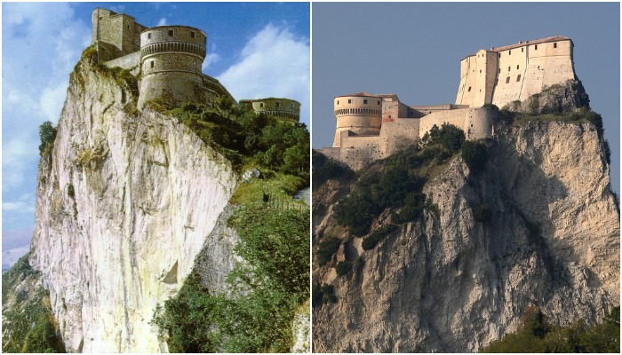 Неприступная крепость Сан-Лео расположена на высоте 600 метров (Италия). | Фото: romeartlover.it.