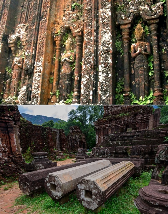 Достижения древних зодчих и мастеров внесли в Список Всемирного наследия ЮНЕСКО (Храмовый комплекс Мишон, Вьетнам). 