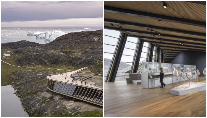 В новом исследовательском центре можно узнать историю человечества, историю льда, ступени эволюции как в местном, так и в глобальном масштабе (Ilulissat Icefjord Center, Гренландия).