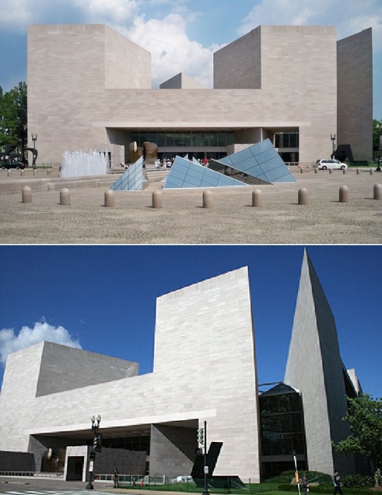 Восточное здание Национальной галереи искусств в Вашингтоне – культовый проект, вошедший в учебники по архитектуре (проект I. M. Pei).