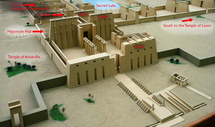 Структура Центрального района храмового комплекса, посвященного богу солнца Амону (Karnak Temple, Египет). | Фото: clubjaguar2.blogspot.com.