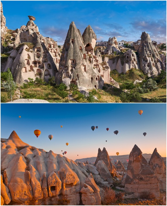 Каппадокия – древнейший регион в центре Турции, который славится живописным ландшафтом и причудливыми формами «волшебных дымоходов». 