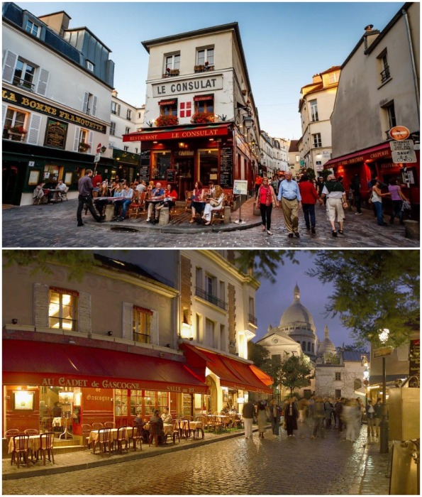 Улочки богемного Монмартра – то место, где мечтает оказаться каждый турист (Париж). 