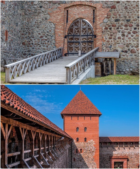 В полуразрушенном облике Лидского замка угадываются черты романской готики (Гродненская область). 