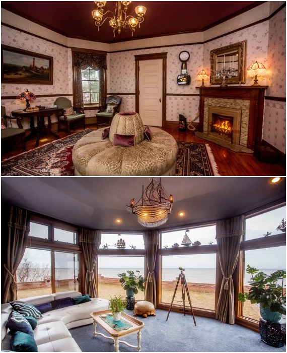 Гостей отеля ждут роскошные интерьеры и восхитительный вид из окна (Braddock Point Lighthouse, США).
