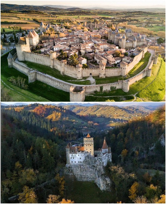 Наглядный пример отличия крепости от замка.