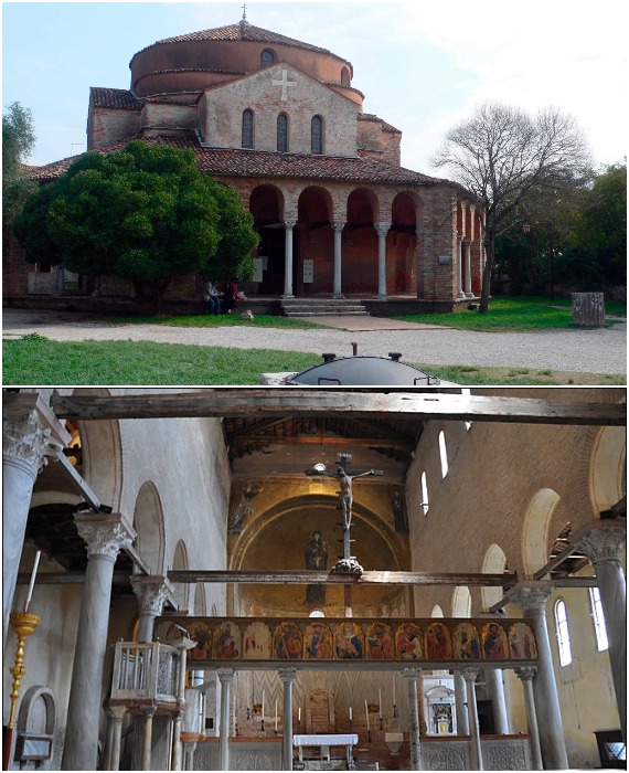 Базилика Санта-Мария-Ассунта – старейший христианский храм на территории Венеции (о-в Торчелло, Италия).