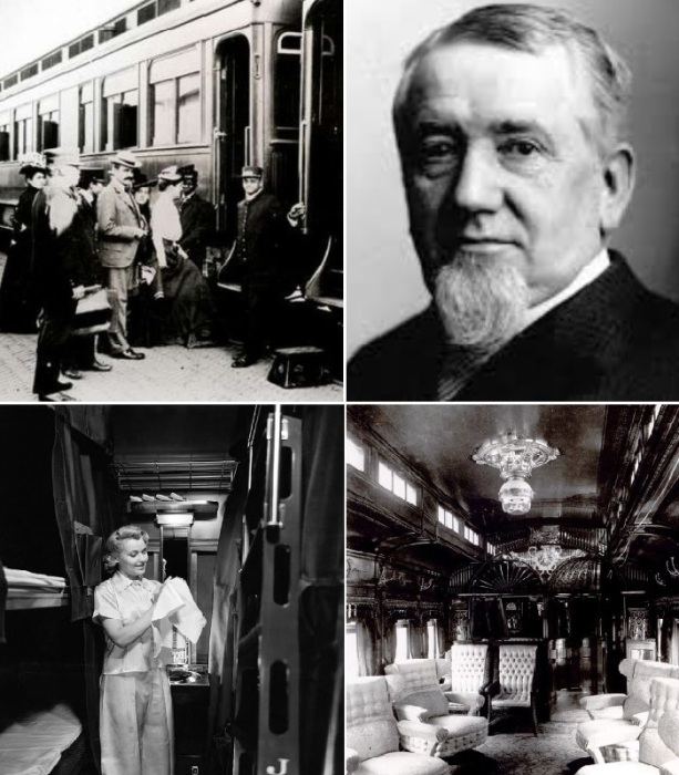 Джордж Пульман и его знаменитые спальные вагоны, которые могли соперничать с фешенебельными отелями.