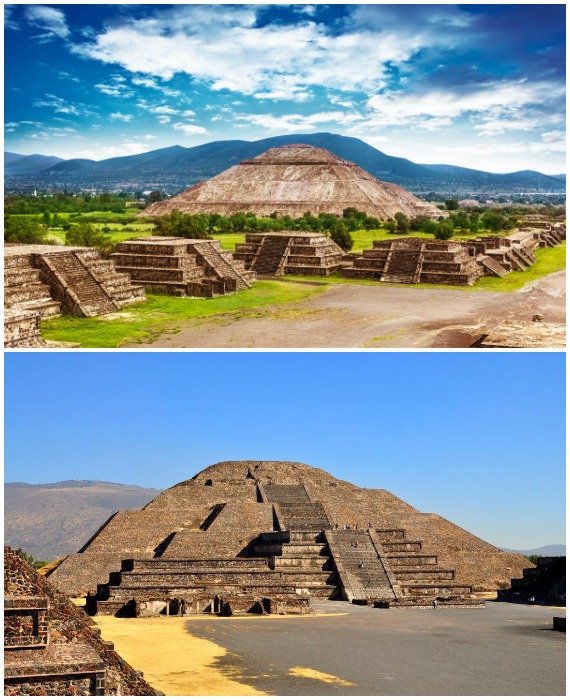 Пирамида Солнца в Теотиуакане – одна из древнейших загадок доколумбовой Америки (Мексика).