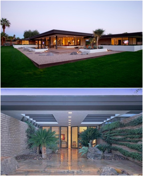 Неограниченность бюджета и изысканность вкуса образованного человека напрямую повлияли на создание культового вневременного проекта (The Firestone Residence, Rancho Mirage).