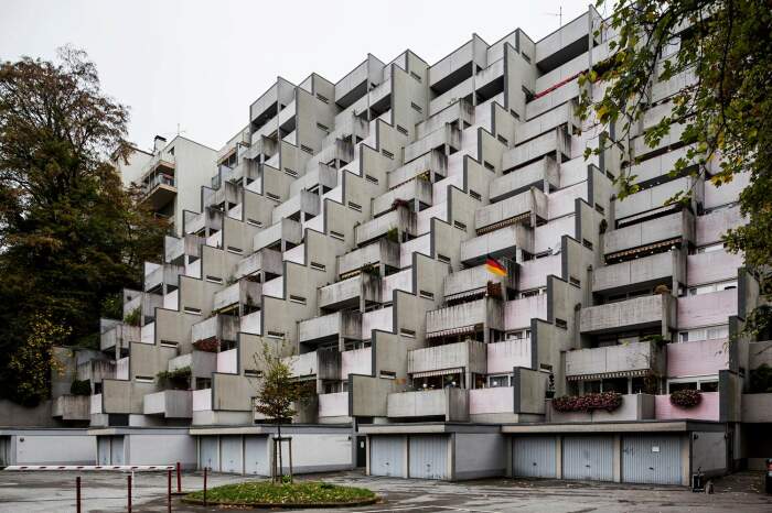 Впечатляющий многоуровневый жилой комплекс в Вуппертале был построен в 1966 г. (Германия). | Фото: house.24tv.ua.