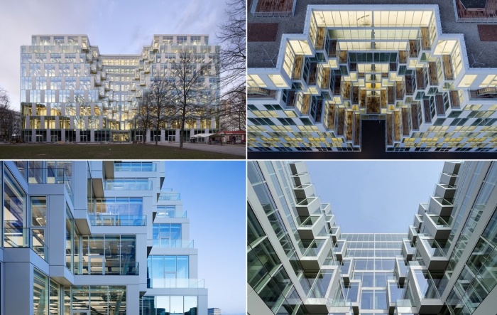 Новый офисный центр UP! Berlin может похвастаться эффектными формами и масштабным остеклением (Берлин, Германия).