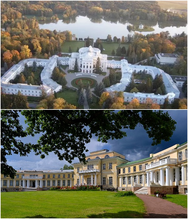 Богатейший род Строгановых-Голицыных обзавелся Усадьбой Марьино недалеко от города Тосно в Ленинградской области. 