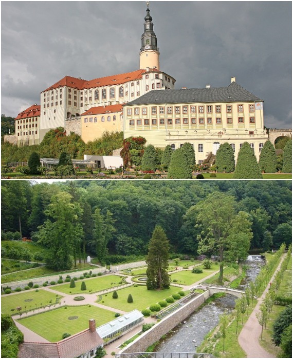 Замок Везенштайн окружает обширная парковая зона.
