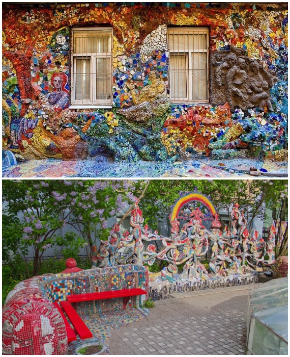 Феерия красок круглый год (Мозаичный дворик, Санкт-Петербург). 