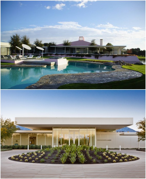 Проект известных архитекторов А. Куинси Джонса и Фредерика Эммонса вполне современно выглядит даже спустя 70 лет (Sunnylands, Rancho Mirage).