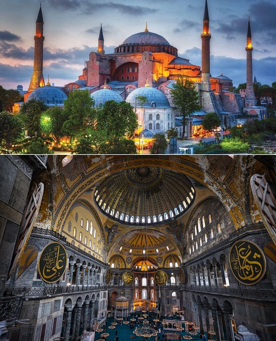 На протяжении всей своей истории Собор Святой Софии в Стамбуле был и остается одной из самых важных святынь в истории человечества (Турция).