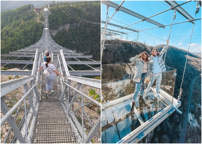 Нестандартная конструкция Небесного моста и наличие стеклянных балконов делает Сочинский небесный мост одной из самых оригинальных структур мира (Skypark, Россия). 