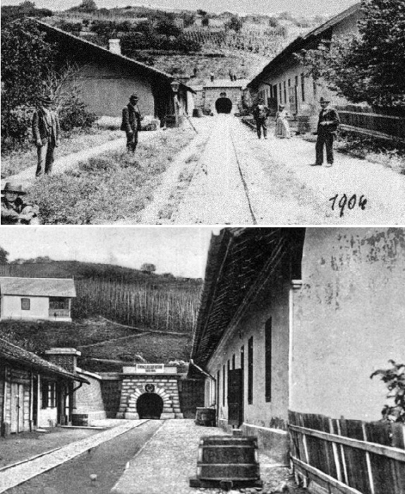 Старый вход в шахту, закрывшуюся в 1932 году из-за устаревшего оборудования и аварийных опор (Salina Turda, Румыния). | Фото: perito-burrito.com.