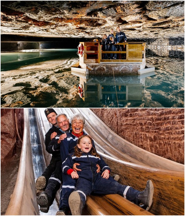 Теперь туристы могут насладиться невероятными подземными приключениями (шахта Берхтесгаден, Бавария).
