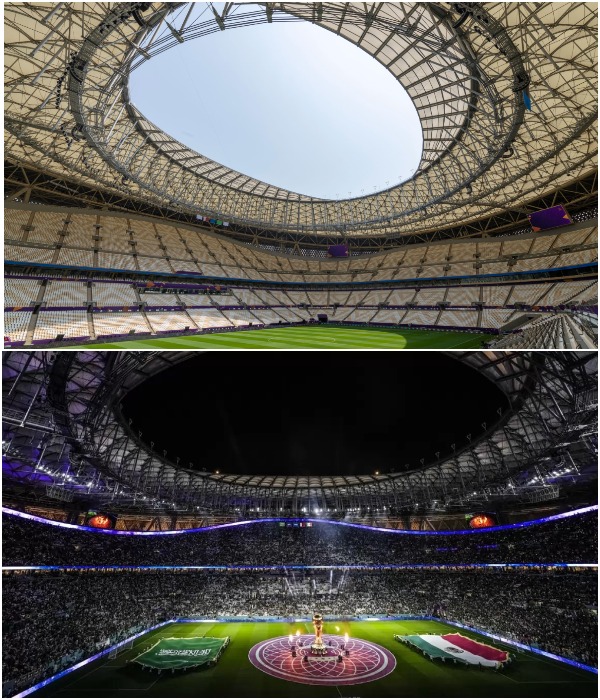 После проведения Чемпионата мира по футболу стадион не постигнет участь быть демонтировать (Катар).